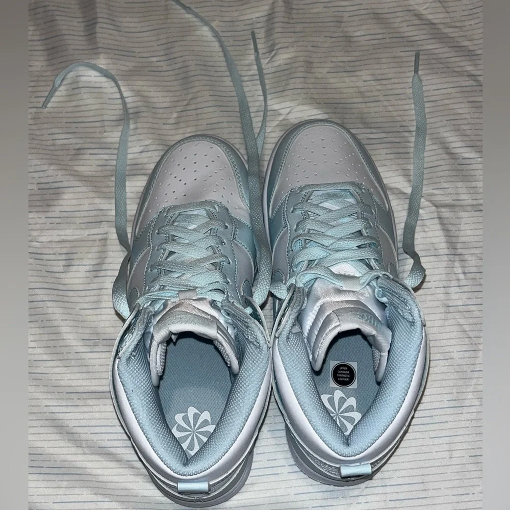 NEW ‘Glacier Blue’ Nike Dunk High Next Nature SIZE 7.5 - Picture 9 of 10